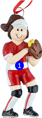 Girl Softball Player With Brown Hair - Girl Softball Player With Brown Hair (400x400)