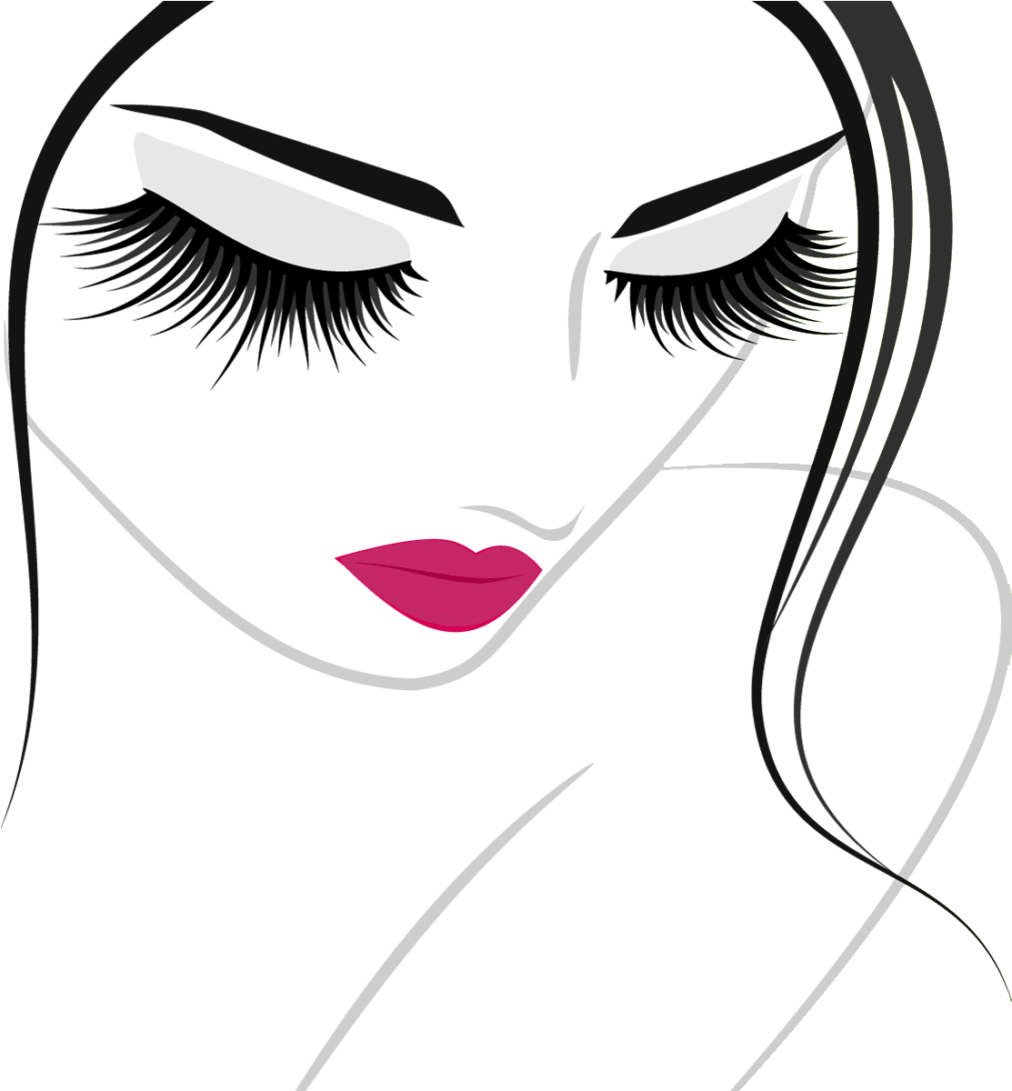 Lip Clipart Eyelash - Lip Clipart Eyelash (1197x1199)
