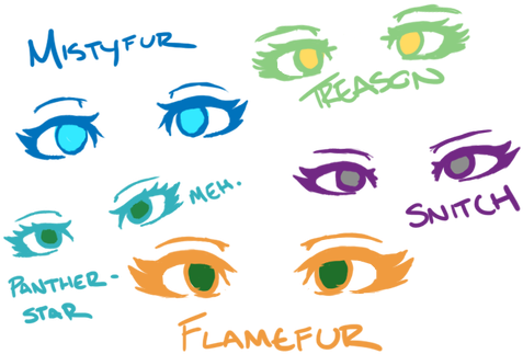 Kuzato 56 12 Female Eyes- Reference By Fluffahluff - Kuzato 56 12 Female Eyes- Reference By Fluffahluff (490x350)