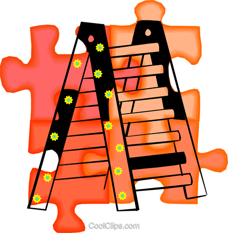 Escada Livre De Direitos Vetores Clip Art Ilustração - Escada Livre De Direitos Vetores Clip Art Ilustração (469x480)