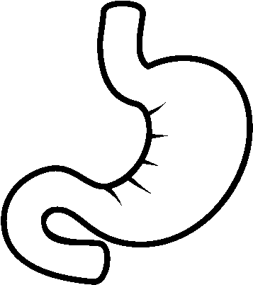 Stomach Black And White Coloring Pages - Stomach Black And White Coloring Pages (600x470)
