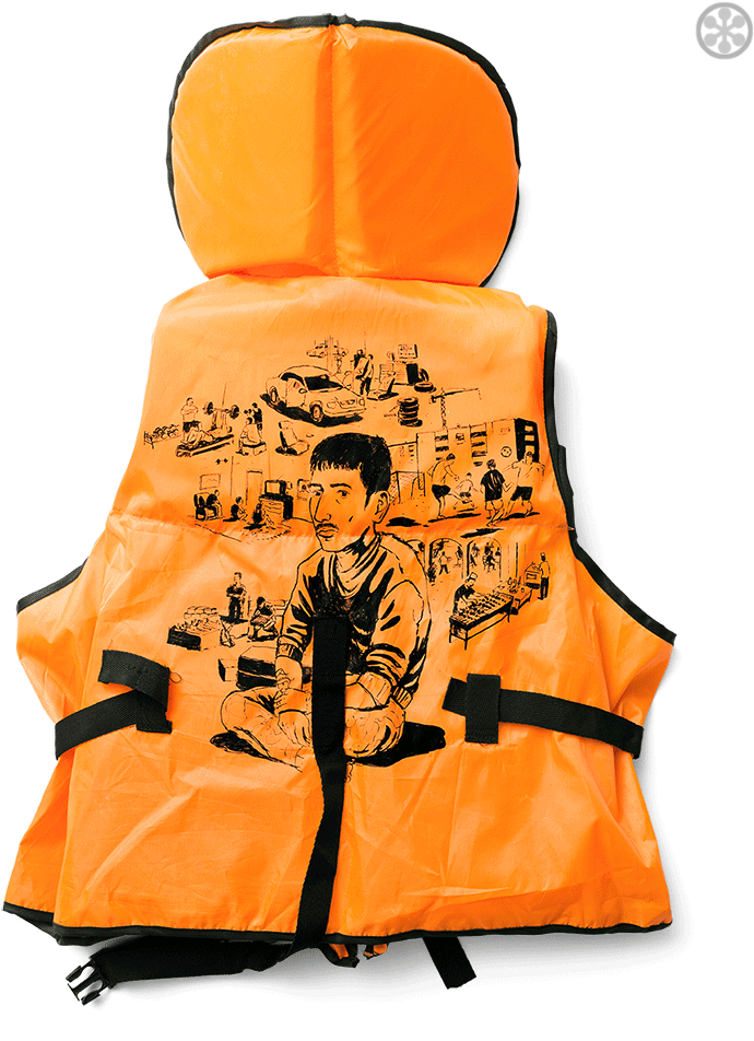 Mohammed's Story On A Lifejacket - Mohammed's Story On A Lifejacket (800x1000)