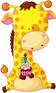Birthday Giraffe Clipart - Birthday Giraffe Clipart (400x400)