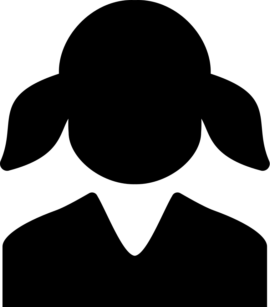 Ponytail Clipart Two - Ponytail Clipart Two (863x980)