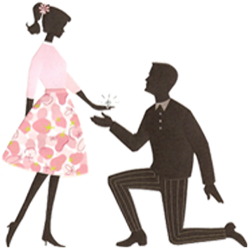 Engagement Clipart Love Proposal - Engagement Clipart Love Proposal (400x400)