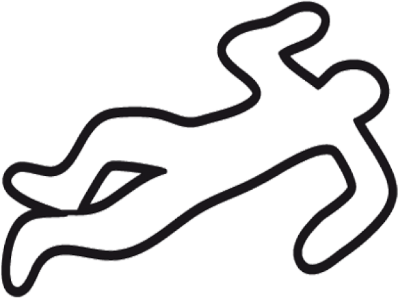 Deadth Clipart Chalk Outline - Deadth Clipart Chalk Outline (640x480)