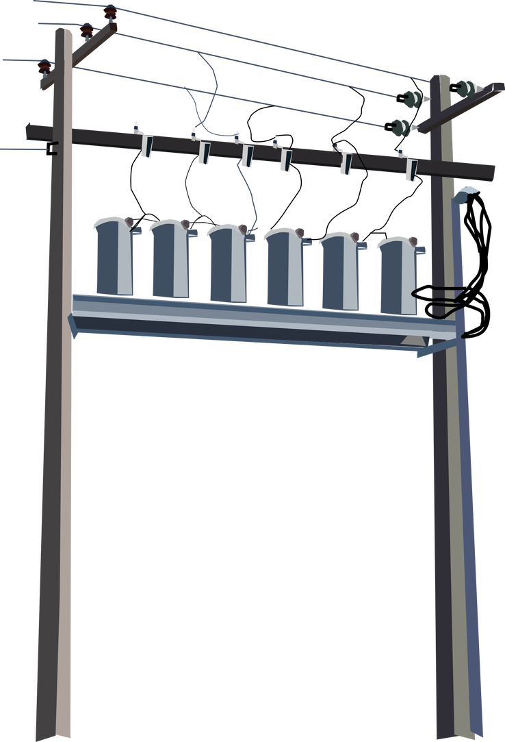Mini Substation Power Pole By Oceanrailroader - Mini Substation Power Pole By Oceanrailroader (738x1083)