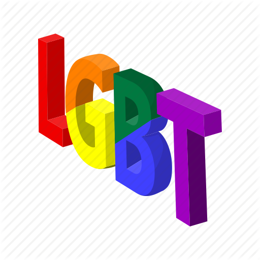 Lgbt Word Clipart Rainbow Flag Lgbt Clip Art - Lgbt Word Clipart Rainbow Flag Lgbt Clip Art (512x512)