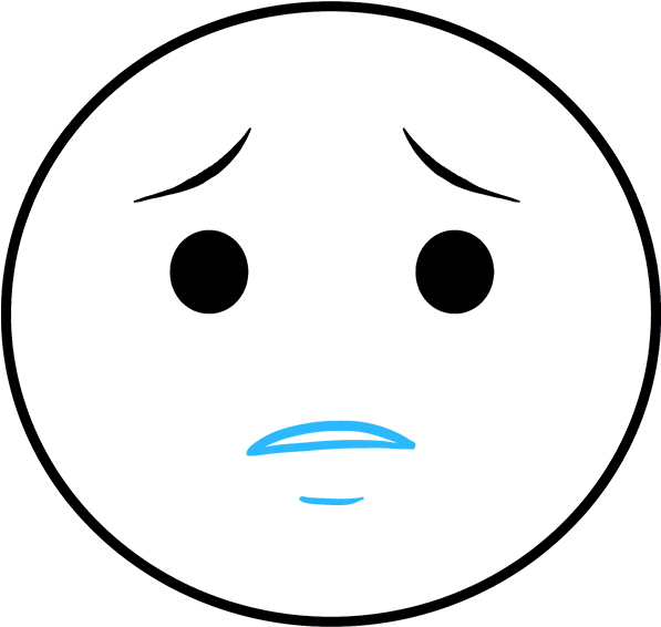 Sad Face Draw - Sad Face Draw (680x678)