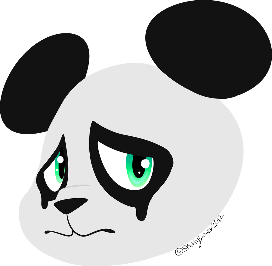 Sad Panda By Skittylover2012 - Sad Panda By Skittylover2012 (904x884)