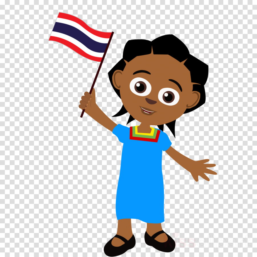 Thailand Flag Cartoon Png Clipart Thai Language Animated - Thailand Flag Cartoon Png Clipart Thai Language Animated (900x900)