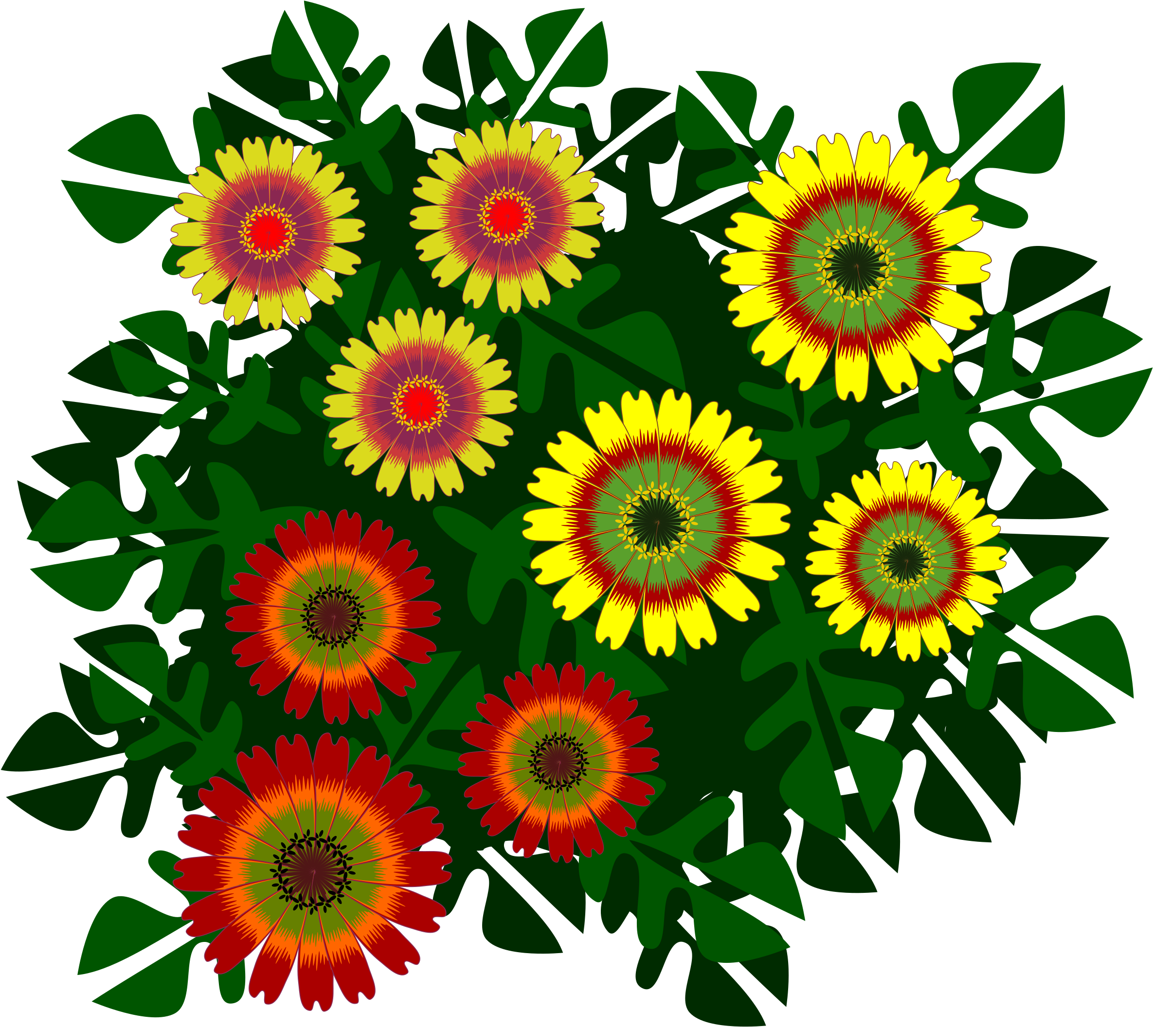 Free Drawing Flower Clipart - Free Drawing Flower Clipart (2400x2400)