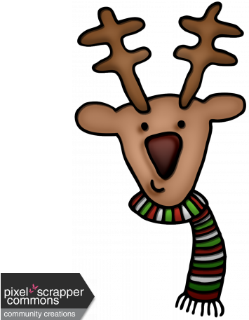 Merry Christmas Reindeer Graphic By Melissa Riddle - Merry Christmas Reindeer Graphic By Melissa Riddle (456x456)