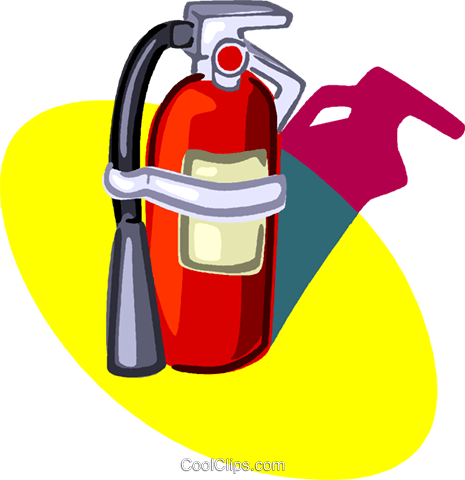 Fire Extinguisher Royalty Free Vector Clip Art Illustration - Fire Extinguisher Royalty Free Vector Clip Art Illustration (465x480)
