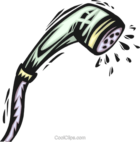 Shower Heads Royalty Free Vector Clip Art Illustration - Shower Heads Royalty Free Vector Clip Art Illustration (473x480)