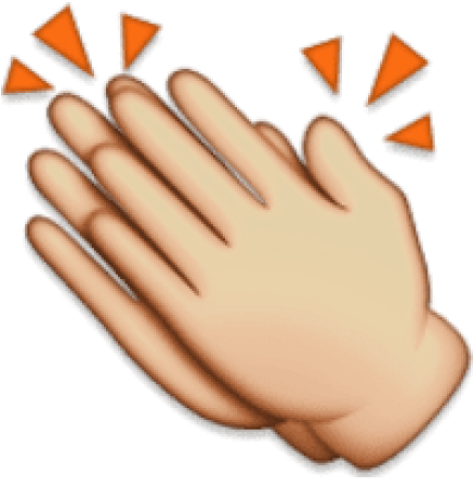 Download Ios Emoji Clapping Hands Sign Clipart Png - Download Ios Emoji Clapping Hands Sign Clipart Png (480x502)