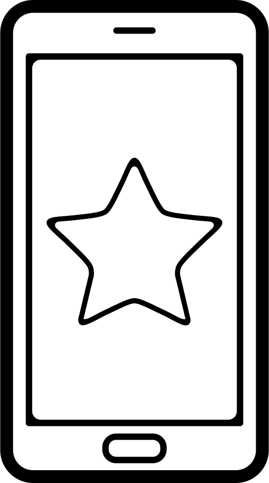 Star Symbol On Phone - Star Symbol On Phone (546x980)
