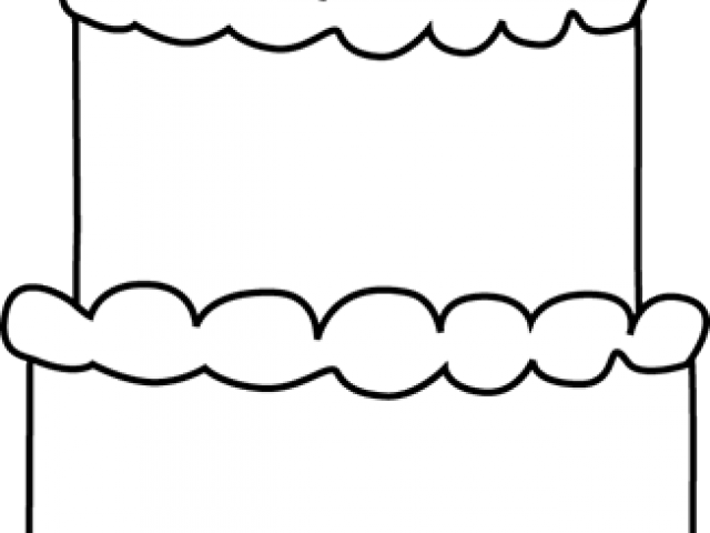 Cake Clipart Black And White - Cake Clipart Black And White (640x480)