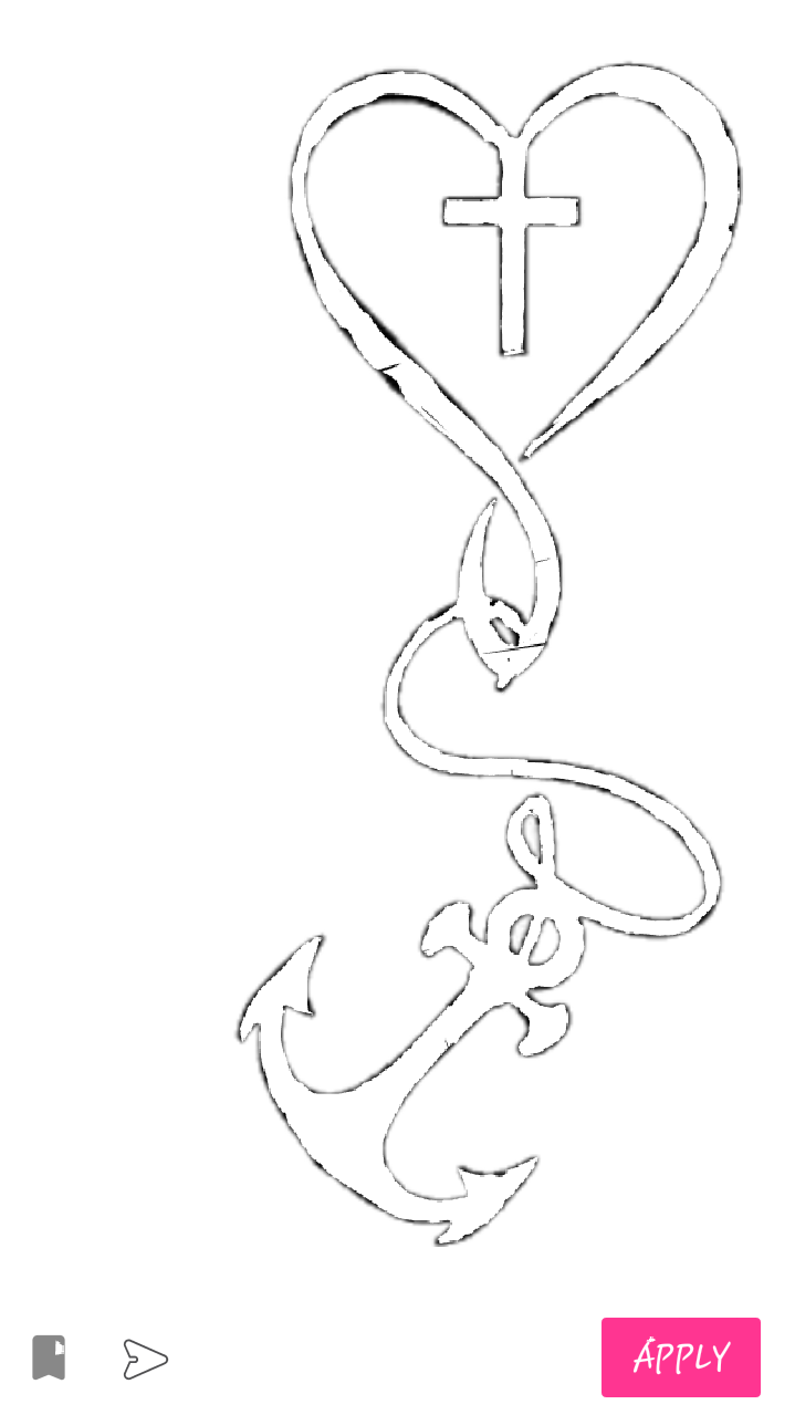 Anchor Clipart Heart - Anchor Clipart Heart (719x1279)