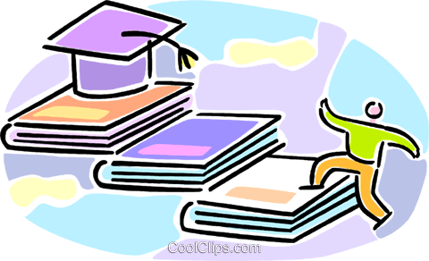 Person Working Towards Graduation Royalty Free Vector - Person Working Towards Graduation Royalty Free Vector (480x292)