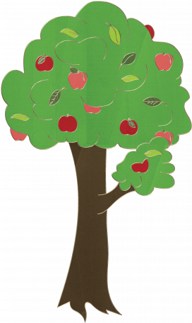 Apple Tree Doodle Graphic By Janet Scott - Apple Tree Doodle Graphic By Janet Scott (456x456)