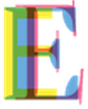 Luxury Letter E Clipart Four Color Alphabet Letters - Luxury Letter E Clipart Four Color Alphabet Letters (410x399)