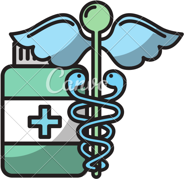 Caduceus Medical Emblem Bottle Capsule Pharmacy - Caduceus Medical Emblem Bottle Capsule Pharmacy (800x800)