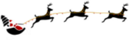 Sleigh Clipart Flying Santa - Sleigh Clipart Flying Santa (640x480)