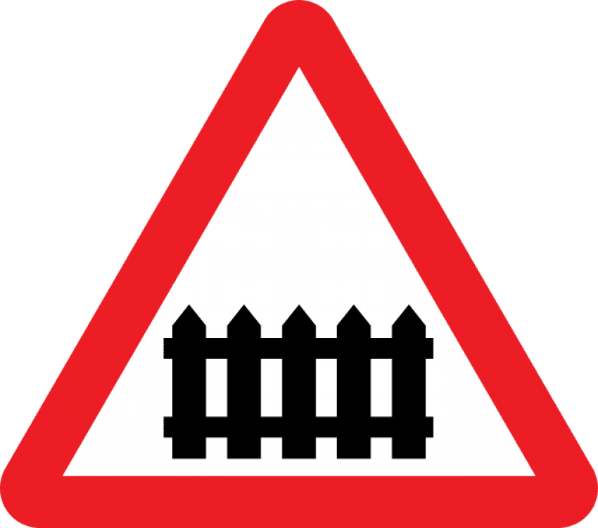 Download Train Crossing Traffic Sign Png Images Background - Download Train Crossing Traffic Sign Png Images Background (850x750)