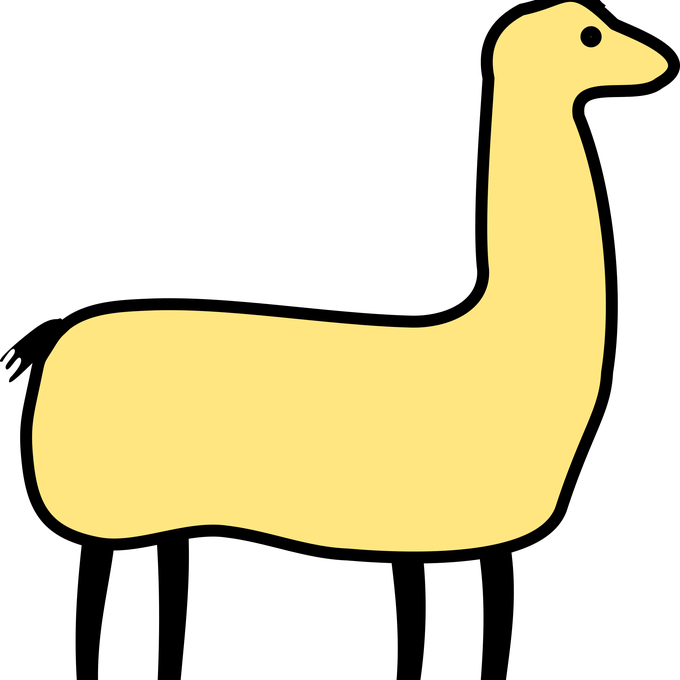 Llama Clipart Jaxstormrealverseus - Llama Clipart Jaxstormrealverseus (680x680)