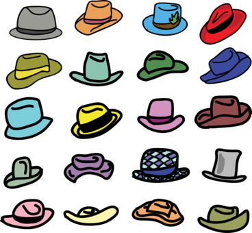 Cowboy Hat Party Hat Top Hat Baseball Cap - Cowboy Hat Party Hat Top Hat Baseball Cap (368x340)
