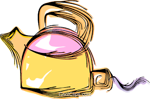 Boiling Kettle Royalty Free Vector Clip Art Illustration - Boiling Kettle Royalty Free Vector Clip Art Illustration (480x316)