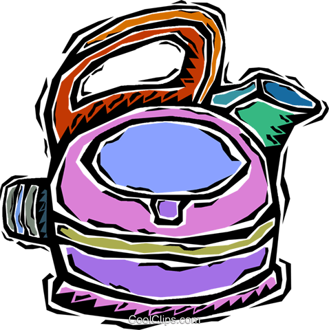 Electric Kettle Royalty Free Vector Clip Art Illustration - Electric Kettle Royalty Free Vector Clip Art Illustration (478x480)