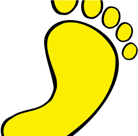 Yellow Transparent Walking Feet Clipart - Yellow Transparent Walking Feet Clipart (700x445)