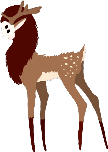 Free Deer Print Clipart - Free Deer Print Clipart (500x572)
