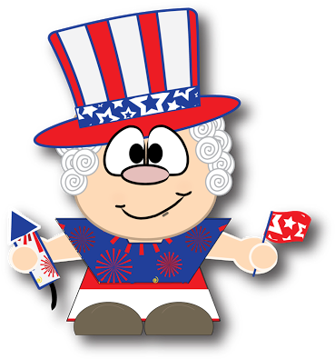 Uncle Sam & Lady Liberty - Uncle Sam & Lady Liberty (376x400)