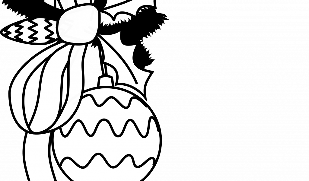 Christmas Coloring Borders Pages With Free Black And - Christmas Coloring Borders Pages With Free Black And (1024x600)