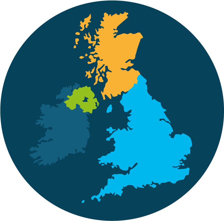 Illustration Of Uk Map - Illustration Of Uk Map (1000x1000)