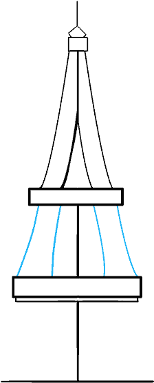 Drawn Eiffel Tower - Drawn Eiffel Tower (678x600)
