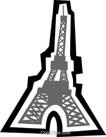 Eiffel Tower, Paris France Royalty Free Vector Clip - Eiffel Tower, Paris France Royalty Free Vector Clip (372x480)