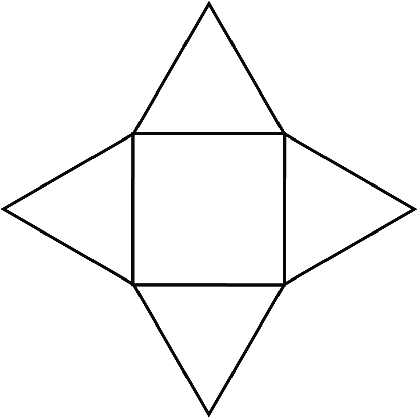 Students Can Make An Accurate Net For The Square Based - Students Can Make An Accurate Net For The Square Based (827x827)