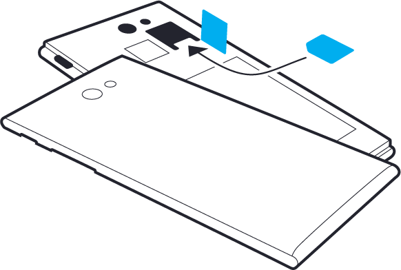 Inserting A Sim Card - Inserting A Sim Card (582x392)