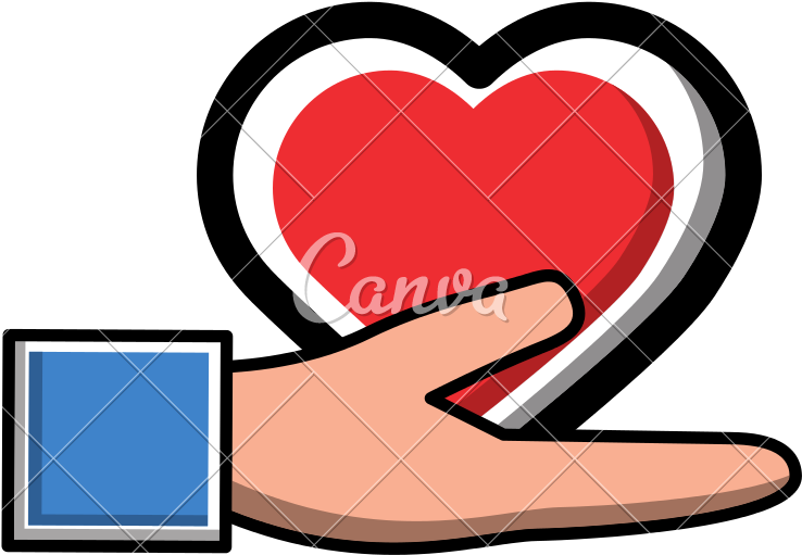Hand Holding Heart - Hand Holding Heart (800x800)