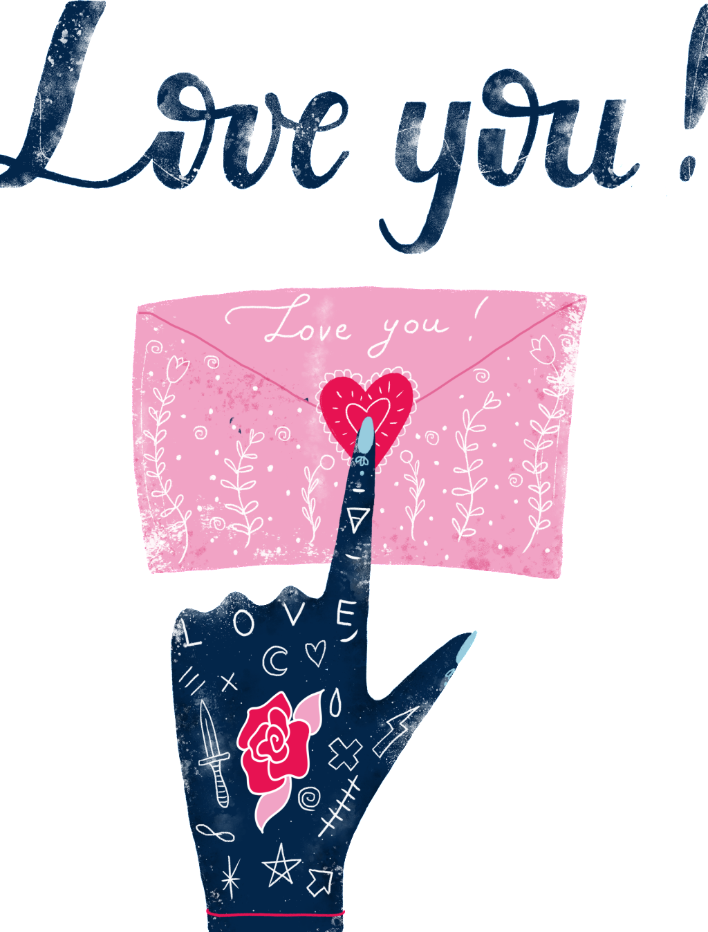 Love Your Heart, Hand-painted, Transparent - Love Your Heart, Hand-painted, Transparent (1024x1348)