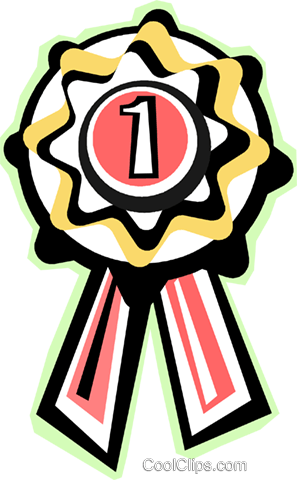 First Place Ribbon Royalty Free Vector Clip Art Illustration - First Place Ribbon Royalty Free Vector Clip Art Illustration (297x480)