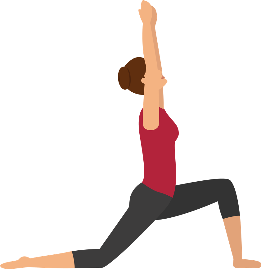 Low Lunge With Back Bend Pose - Low Lunge With Back Bend Pose (1080x1080)