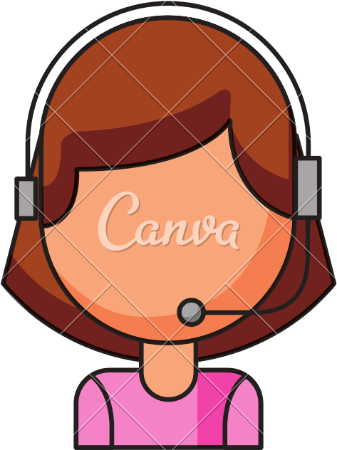 Operator Of Call Center Office Working In Headphones - Operator Of Call Center Office Working In Headphones (800x800)