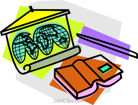 School Project, Geography Royalty Free Vector Clip - School Project, Geography Royalty Free Vector Clip (480x365)