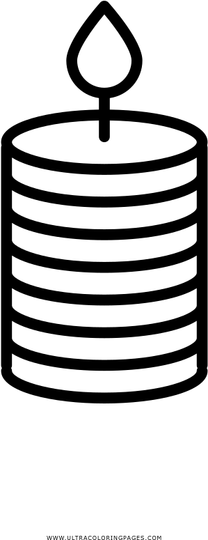 Candle Light Coloring Page - Candle Light Coloring Page (1000x1000)