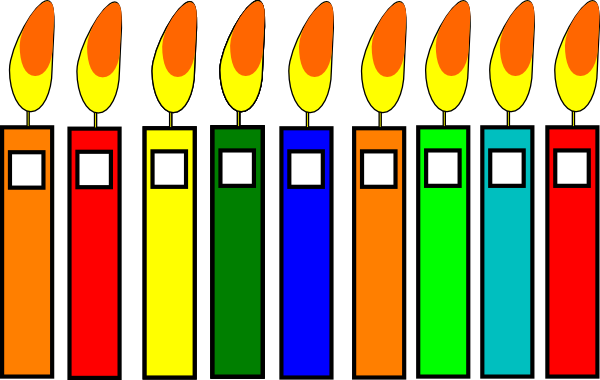 B Day Candles Clip Art At Clker Com Vector Clip Art - B Day Candles Clip Art At Clker Com Vector Clip Art (600x380)
